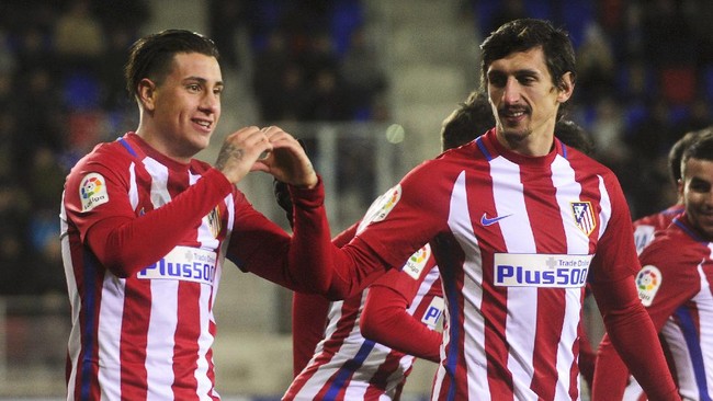 Atletico Madrid berhasil lolos ke semifinal Copa del Rey setelah unggul agregat 5-2 atas Eibar.