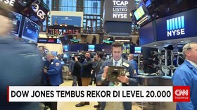 Dow Jones Tembus Level Tertinggi