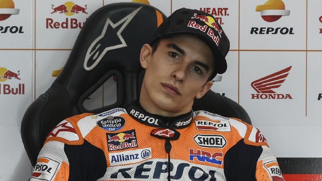 Marc Marquez enggan melihat Valentino Rossi dan Maverick Vinales bertikai. Ia khawatir justru hal itu akan menghalanginya kembali jadi juara dunia.