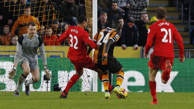Kekalahan 0-2 dari Hull City, Sabtu (4/2), membuat Liverpool belum pernah meraih kemenangan di Liga Primer Inggris sepanjang 2017.