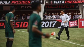 Jokowi Tak Sebut Sepak Bola di Peringatan Haornas 2021