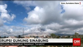 Kembali Erupsi, Gunung Sinabung Berstatus Awas