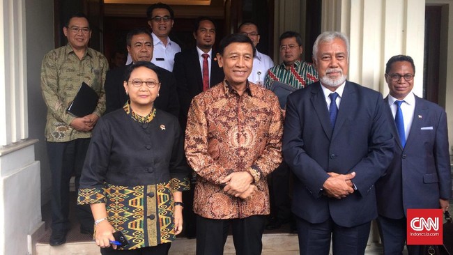 Wiranto bertemu Xanana Gusmao hari ini. Pembicaraan sengketa perbatasan antara Timor Leste dan Indonesia akan dilanjutkan kembali.