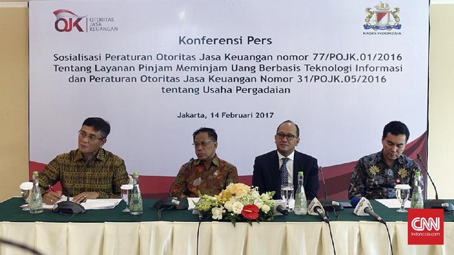 Kepala Eksekutif Pengawasan IKNB Firdaus Djaelani nantinya OJK akan membuat suatu organisasi untuk mengawasi perusahaan fintech.