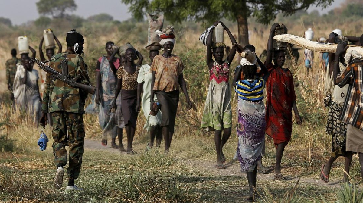 Sengsara Perang di Sudan Selatan, Jutaan Orang Mengungsi