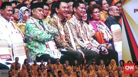 Bersebelahan, Ahok dan Said Aqil Disambut Meriah Kader Hanura