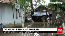 Banjir Picu Kenaikan Harga Sayur dan Ikan di Karawang