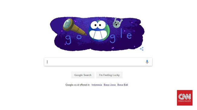 Google Doodle kali ini berupa video animasi singkat yang memperlihatkan Bumi sedang meneropong ke kejauhan dan menemukan tujuh planet di luar Tata Surya.