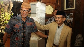 Makan Siang Bersama Habibie, Sandiaga Dapat Wejangan Politik