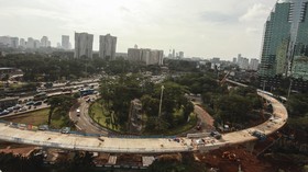 Pengendara Motor Dilarang Melintas di Simpang Susun Semanggi
