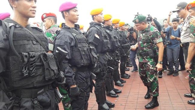 Pasukan gabungan Polri dan TNI sebanyak 5.384 personel disiapkan untuk kunjungan kerajaan Arab selama sembilan hari di Indonesia.