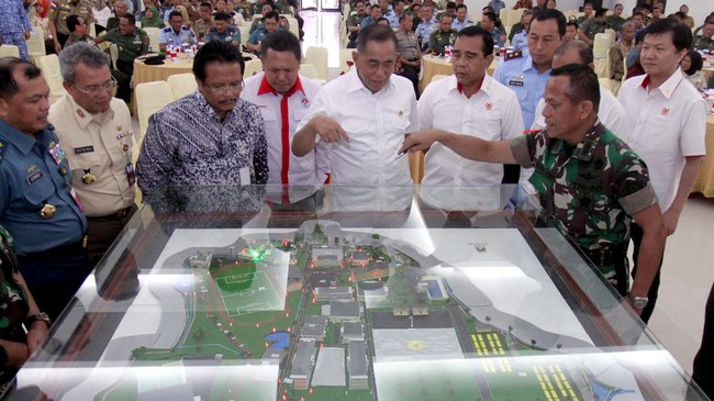 Pusat pendidikan dan pelatihan bela negara di Rumpin, Bogor, nantinya bisa digunakan masyarakat umum. Kawasan itu memiliki sejumlah fasilitas olahraga.
