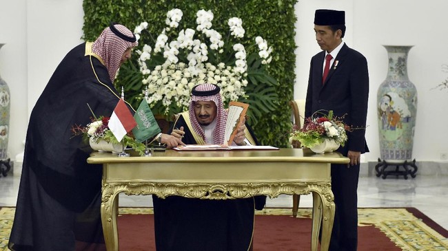 Sebesar US$750 juta dialokasikan untuk mendanai proyek pemerintah, sementara US$250 juta untuk mendukung kegiatan ekspor Arab Saudi ke Indonesia.