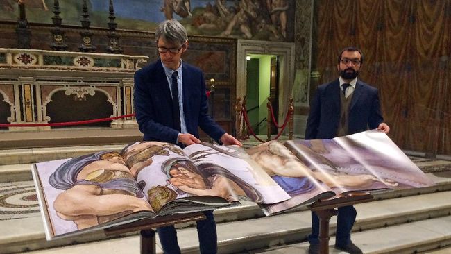 Ratusan ribu lukisan mahakarya yang menempel di dinding Sistine Chapel nantinya akan dapat dinikmati secara detail dalam bentuk digital.