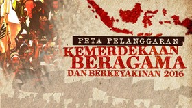 Peta Pelanggaran Kemerdekaan Beragama dan Berkeyakinan 2016