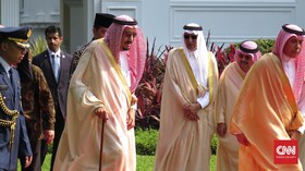 Raja Salman Bertemu Megawati dan Puan di Istana Merdeka
