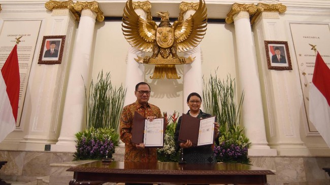 Sinergi kedua instansi ditujukan untuk meningkatkan persepsi positif ekonomi nasional, memperjuangkan kepentingan Indonesia di tingkat internasional.