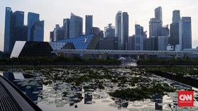 Singapura Bangun Taman Teduh di Atap Halte Bus