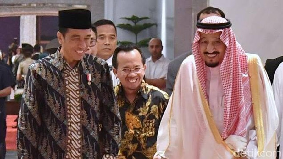 Keceriaan Presiden Jokowi dan Raja Salman