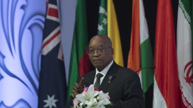 Mantan Presiden Afrika Selatan, Jacob Zuma, menyerahkan diri ke polisi atas tuduhan penghinaan pengadilan, Rabu (7/7).