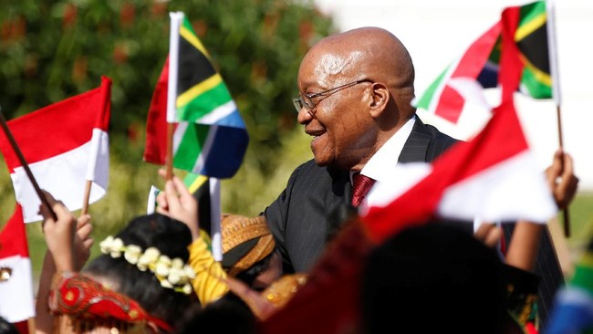 Presiden Afrika Selatan Jacob Zuma akhirnya mengundurkan diri,setelah sempat menolak desakan mundur dari partainya, Kongres Nasional Afrika (ANC), Rabu (14/2).