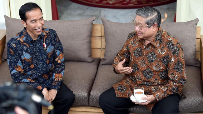 Beri Saran ke Jokowi, SBY Soroti The Rule of Law-Human Rights Presiden keenam RI SBY memberi sejumlah nasihat kepada Presiden Jokowi, terutama terkait penegakan hukum dan HAM.