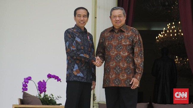 Ketua Harian Partai Golkar Nurdin Halid menyebut pertemuan Jokowi-SBY adalah bukti Indonesia semakin dewasa dalam berdemokrasi.