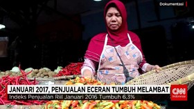 Januari 2017, Penjualan Eceran Tumbuh Melambat