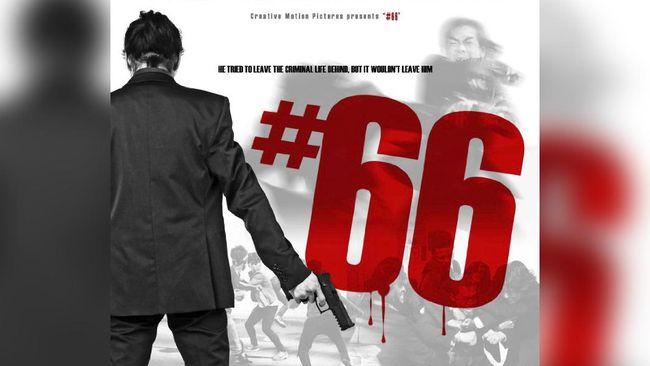 Film #66 yang disutradarai dan dibintangi Asun Mawardi diputar di salah satu bioskop di Beijing, Minggu (12/3) malam. Masyarakat antusias menonton.