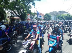 Aremania Konvoi Sambut Arema FC, Simak Rekayasa Lalin Kota Malang!