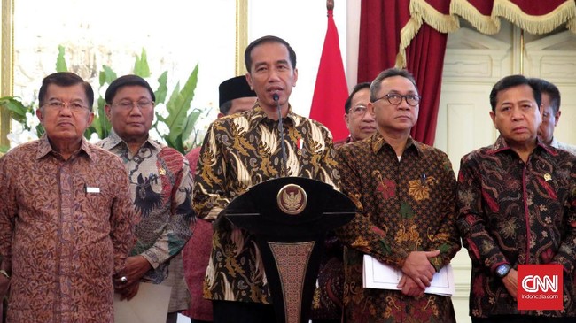 Presiden mengatakan, pertemuan dengan Ketua DPR dan kepala lembaga tinggi negara lain pada hari ini fokus membahas upaya mengurangi kesenjangan ekonomi.
