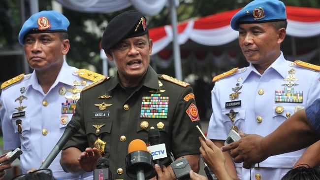 TNI, kata Gatot, setia kepada NKRI dan atasan, yakni Presiden yang terpilih secara berdasarkan konstitusi.