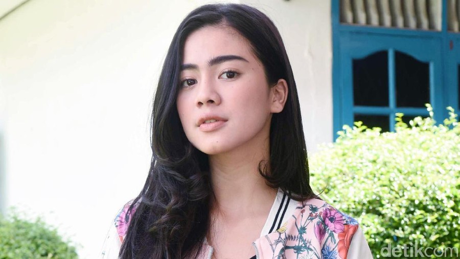 Felicya Angelista saat ditemui di lokasi syuting di Cibubur.