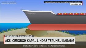 Aksi Ceroboh Kapal Lindas Terumbu Karang