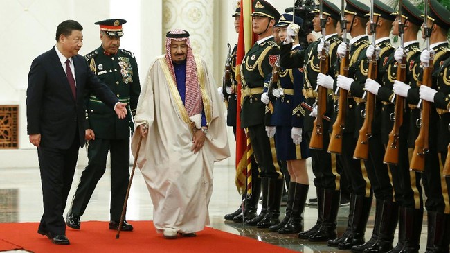 Kunjungan Raja Salman ke China dalam dua hari mendatangkan investasi US$65 Miliar, lebih dari 10 kali lipat dibandingkan ketika berkunjung 13 hari ke Indonesia.