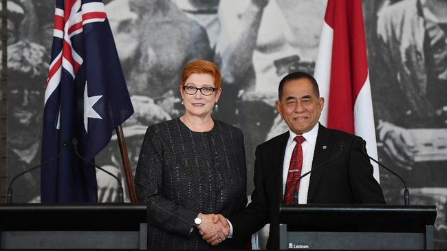 Rencana kerja sama komprehensif berupa Indonesia-Australia Comprehensive Economic Partnership Agreement (IA-CEPA) diperkirakan akan rampung tahun ini. Foto: AAP/Dean Lewins/via REUTERS