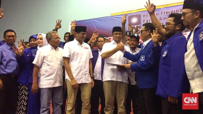 Pasangan Anies-Sandi dan PAN DKI Jakarta memiliki tujuan sama mengalahkan gubernur petahana Basuki Tjahaja Purnama alias Ahok.