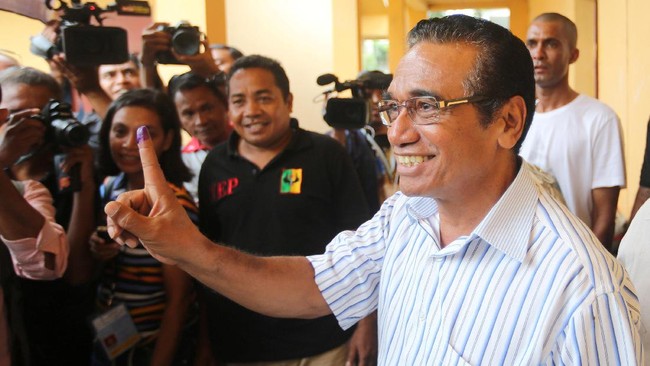 Presiden Timor Leste Francisco 'Lu-Olo' Guterres punya sejarah panjang dalam pertempuran memerdekakan negaranya dari Indonesia.