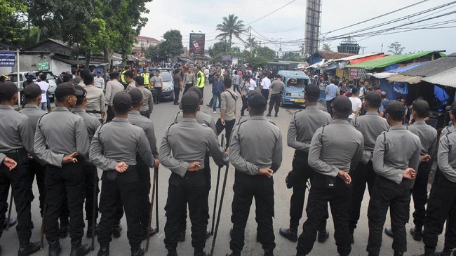 Kepolisian Kota Bandung telah menyiagakan pasukan untuk mengamankan situasi di Kota Bandung terkait larangan transportasi online.