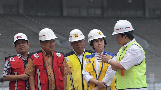 Presiden INASGOC Erick Thohir menyebut Wakil Presiden RI Jusuf Kalla terkesan dengan kemajuan pembangunan arena pertandingan untuk Asian Games 2018.