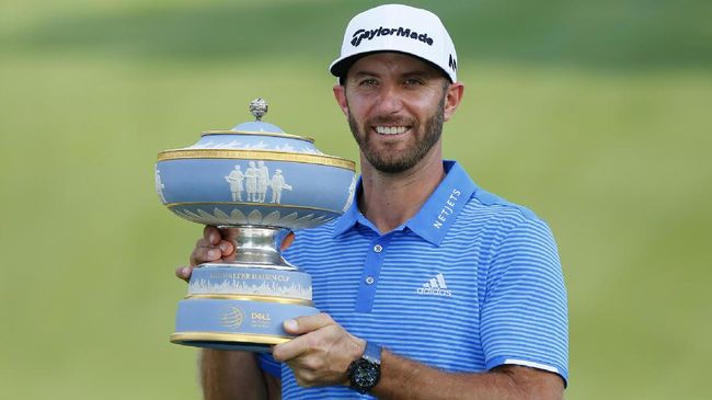 Dustin Johnson Percaya Diri Jelang Houston Terbuka Dustin Johnson berupaya menjadi pegolf pertama sejak Tiger Woods (2008) yang mampu memenangi tiga turnamen pertama sejak merebut status pegolf nomor satu dunia.
