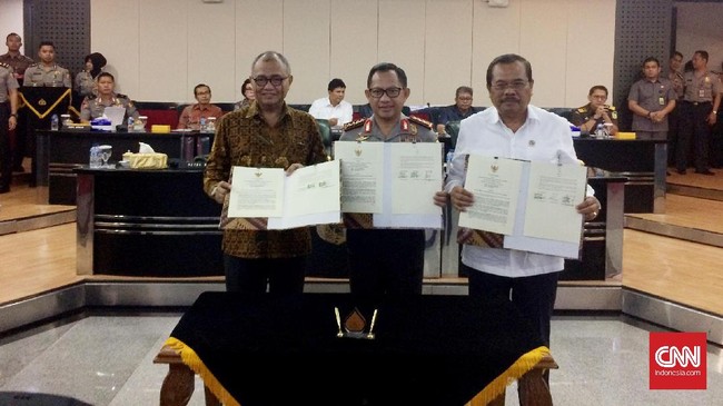 Tiga lembaga penegak hukum di Indonesia sepakat merancang Surat Pemberitahuan Dimulainya penyidikan berbasis elektronik atau e-SPDP.