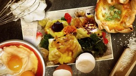 Quiche Keju Camembert Mini Dengan Bawang Karamel
