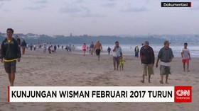 Kunjungan Wisman Februari 2017 Turun