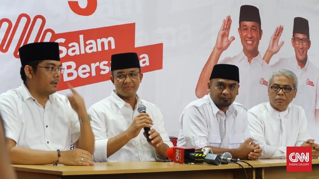 Cagub dan cawagub nomor urut tiga mengimbau masyarakat untuk menjaga situasi saat Pilkada DKI putaran kedua berjalan tetap kondusif.