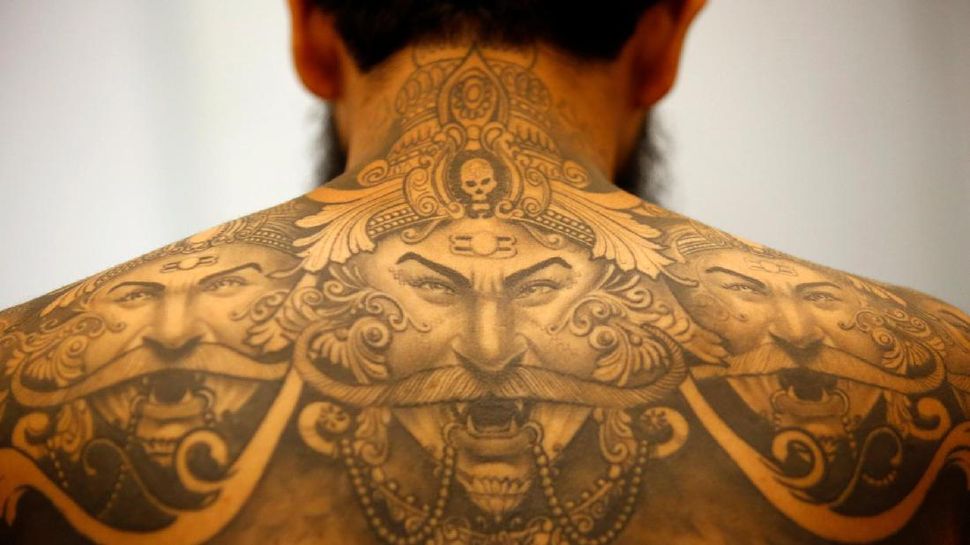 Kala Seni Merajah Tubuh Dirayakan Di Nepal Tattoo Convention Foto 5