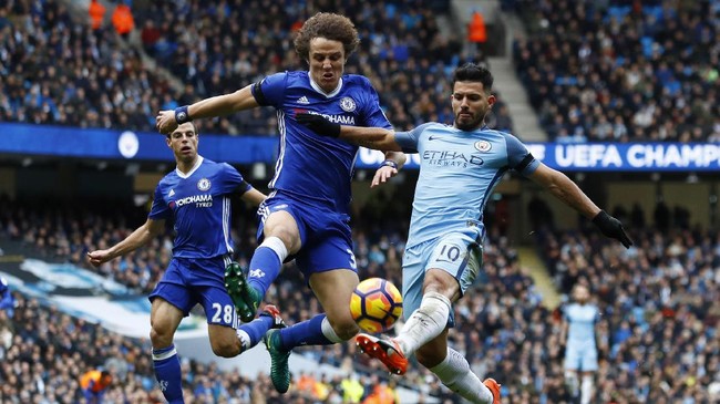 Duel Chelsea vs Manchester City bakal menyajikan drama antara David Luiz dan Sergio Aguero. Ya, kedua pemain tersebut kerap berseteru kala bersua di lapangan.