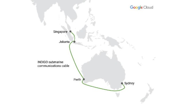 Indosat dan Google masuk konsorsium yang danai pembangunan kabel internet bawah laut yang hubungkan Jakarta, Singapura, Perth, dan Sydney.