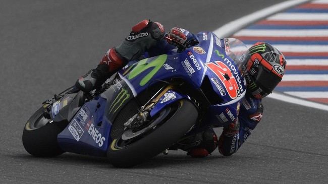 Meski sempat menguasai latihan bebas pertama dan kedua, namun Maverick Vinales melorot ke posisi keenam di sesi kualifikasi MotoGP Argentina.