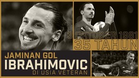 Jaminan Gol Ibrahimovic di Usia Veteran